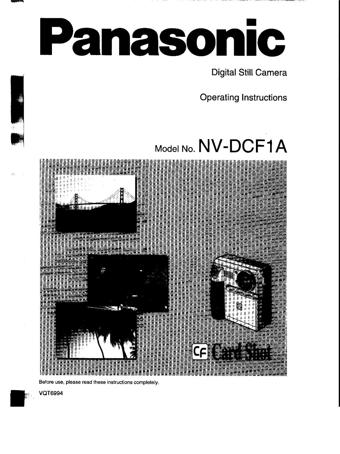 Panasonic NV-DCF1A manual 