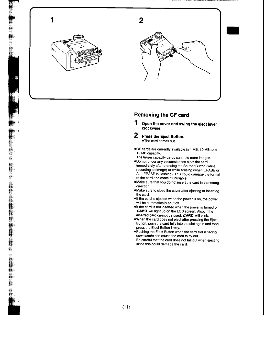 Panasonic NV-DCF1A manual 