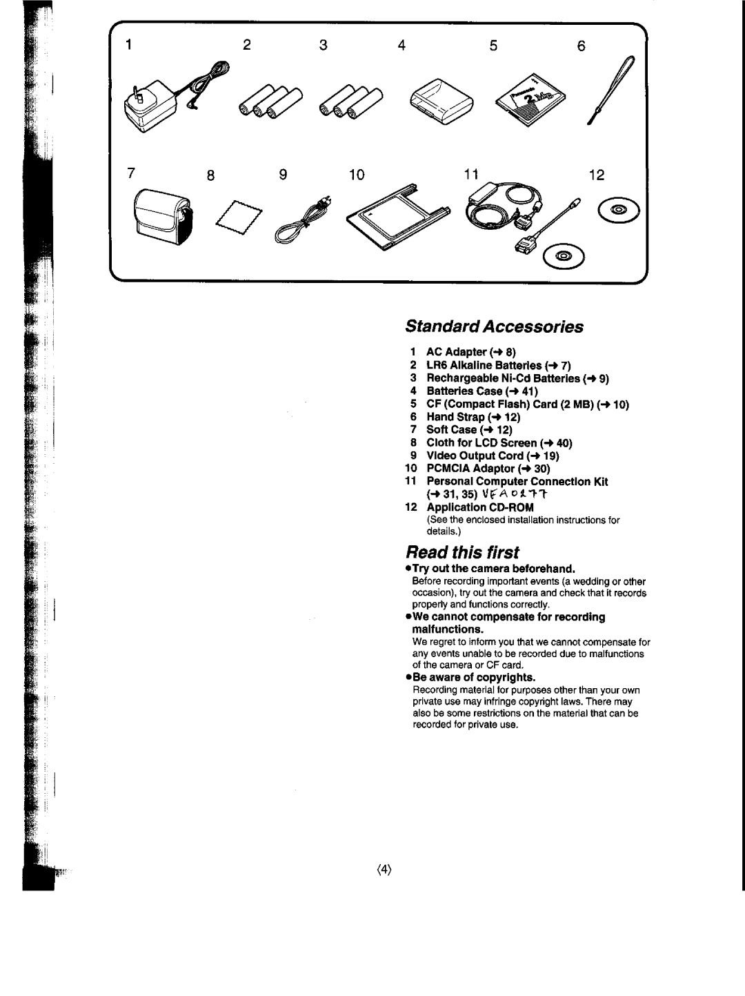 Panasonic NV-DCF1A manual 