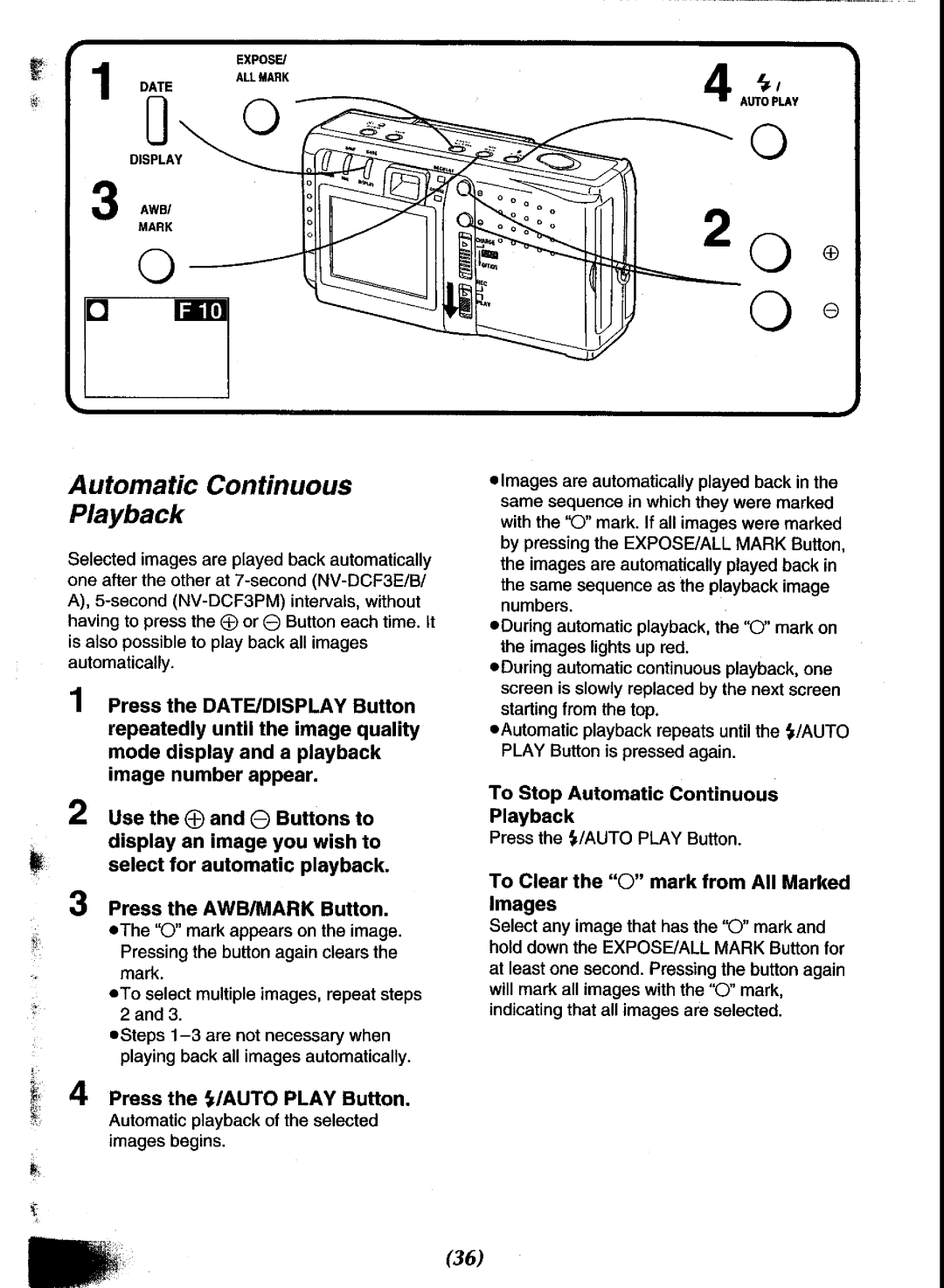 Panasonic NV-DCF3 Series manual 