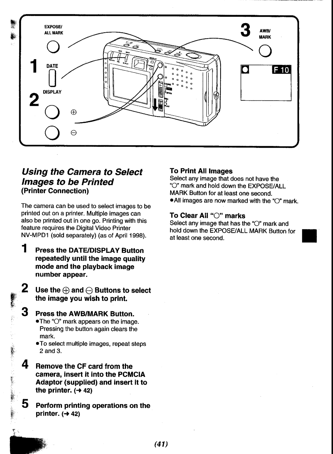 Panasonic NV-DCF3 Series manual 