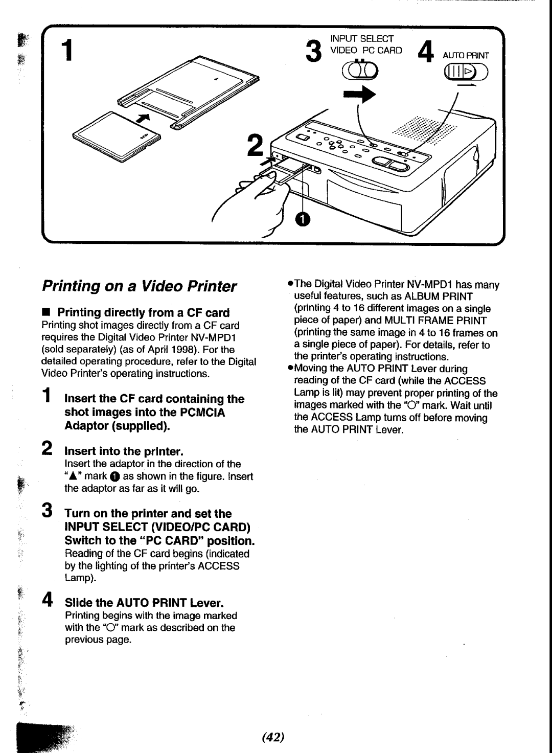 Panasonic NV-DCF3 Series manual 