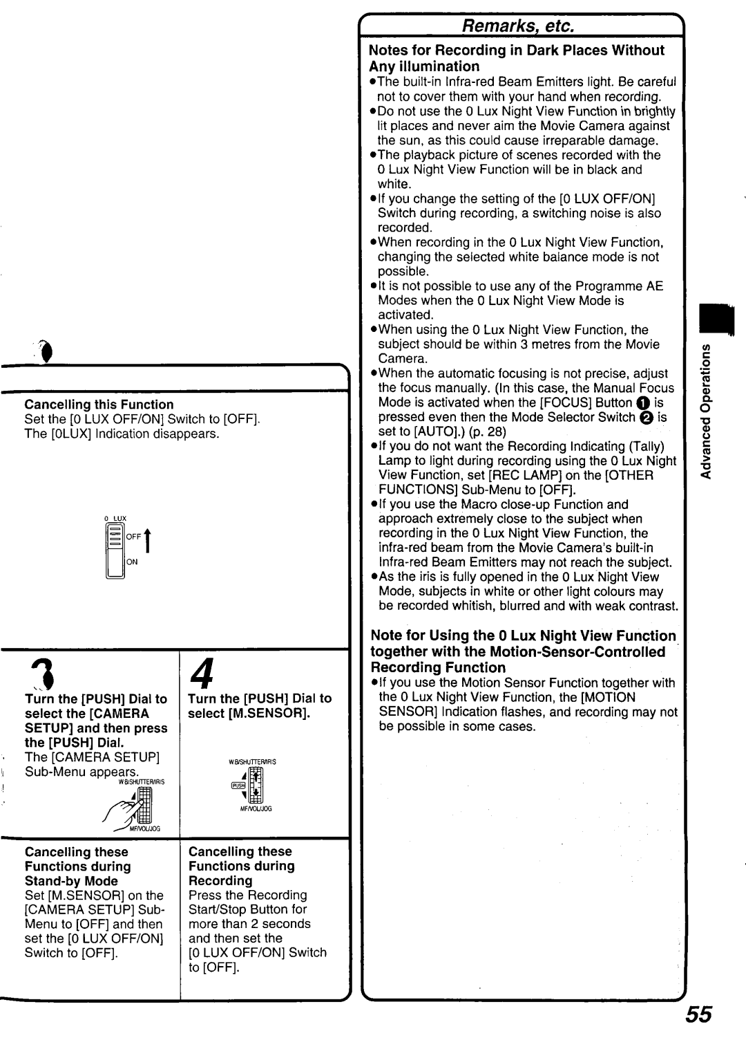 Panasonic NV-DS15 operating instructions 