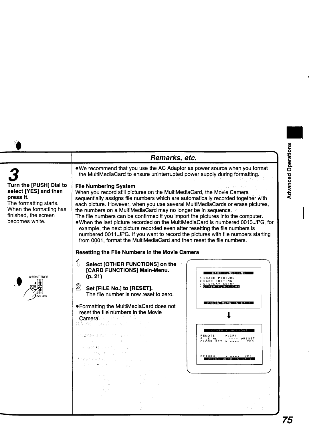 Panasonic NV-DS15 operating instructions 