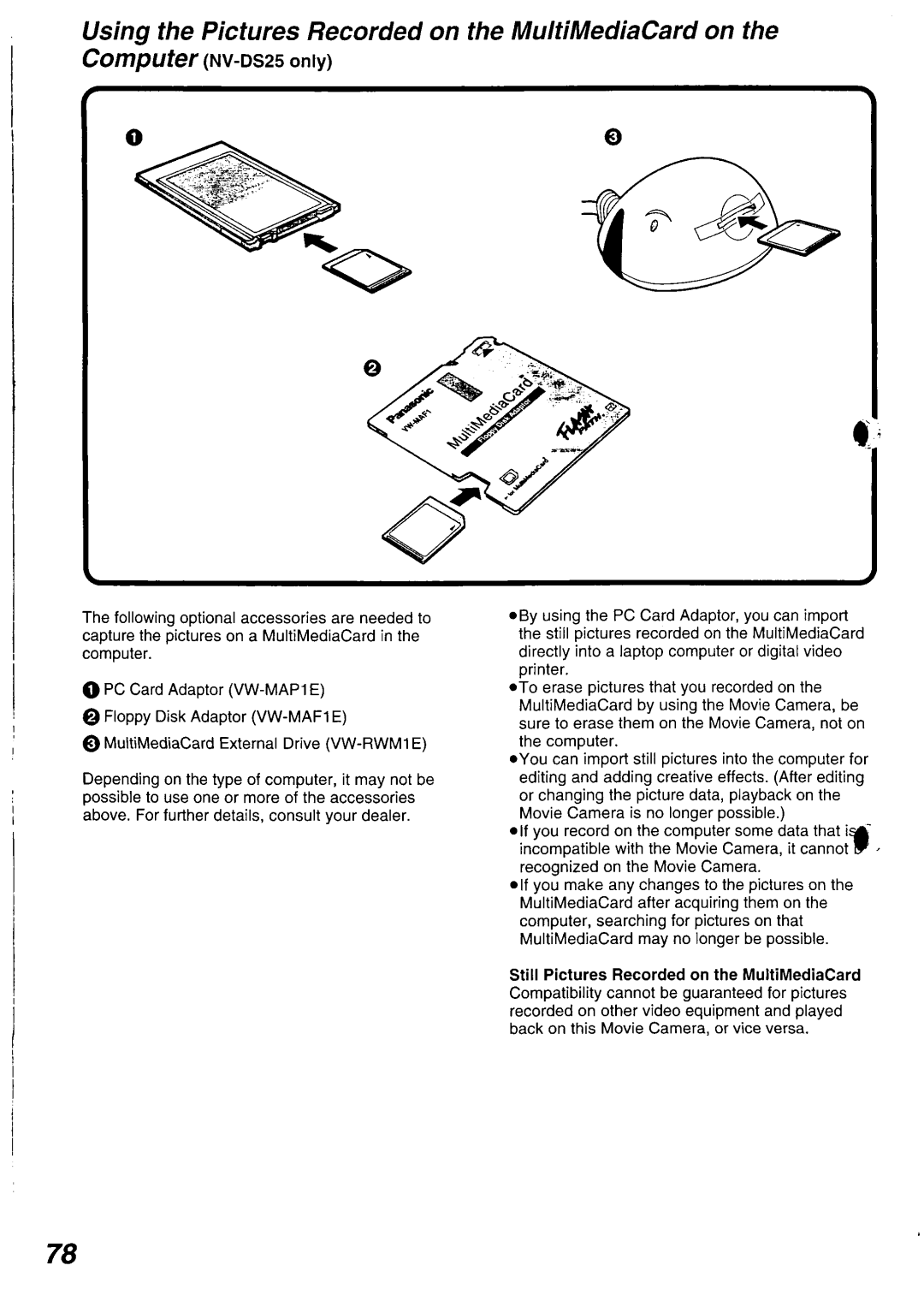 Panasonic NV-DS15 operating instructions 