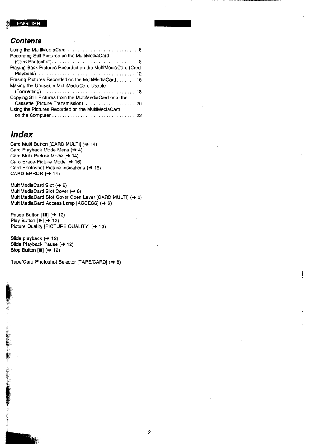 Panasonic NV-DS25A, NV-DS15A, NV-DS15ENC, NV-DS25EN manual 