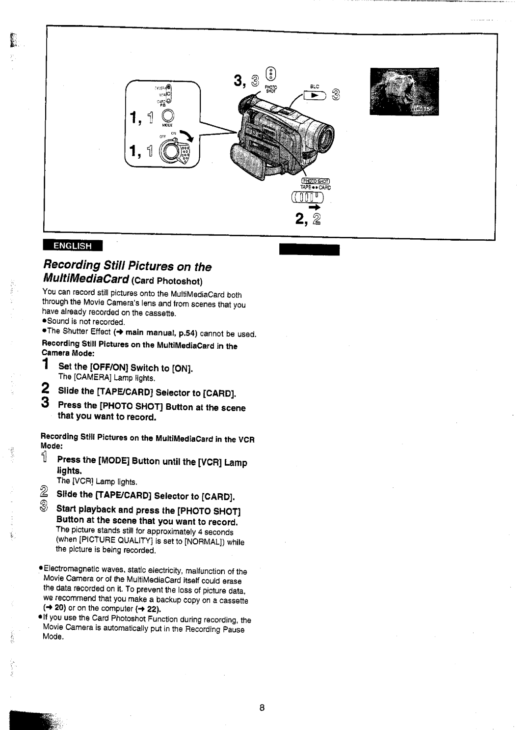 Panasonic NV-DS15A, NV-DS15ENC, NV-DS25A, NV-DS25EN manual 