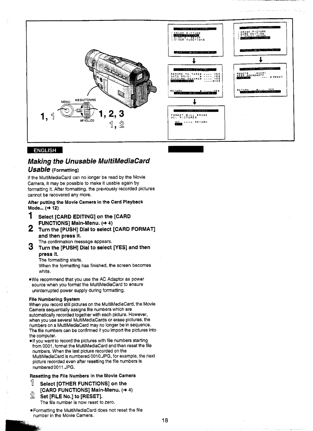 Panasonic NV-DS15A, NV-DS15ENC, NV-DS25A, NV-DS25EN manual 