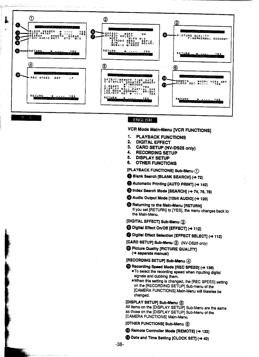 Panasonic NV-DS25EN, NV-DS15A, NV-DS15ENC, NV-DS25A manual 