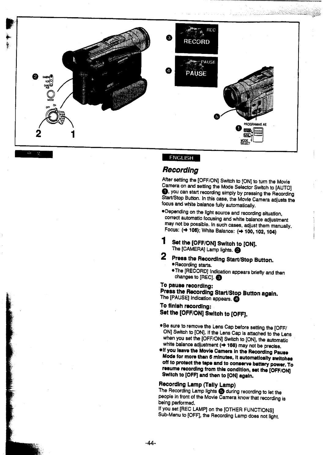 Panasonic NV-DS25A, NV-DS15A, NV-DS15ENC, NV-DS25EN manual 