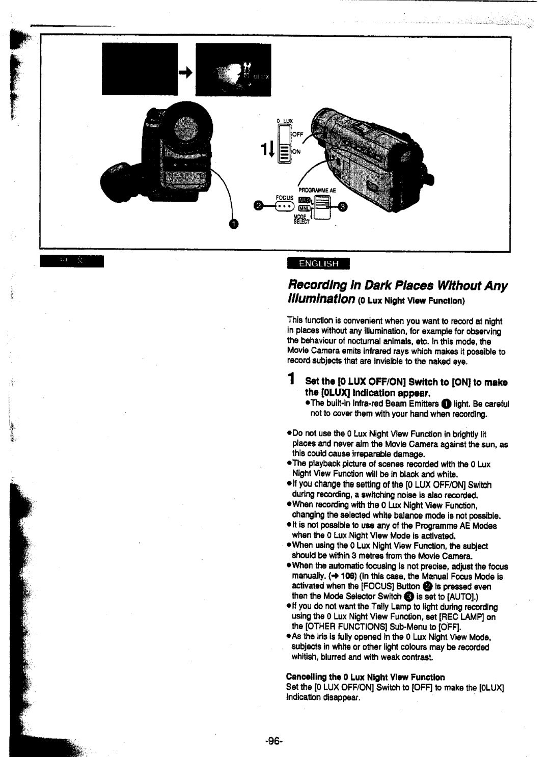 Panasonic NV-DS15A, NV-DS15ENC, NV-DS25A, NV-DS25EN manual 