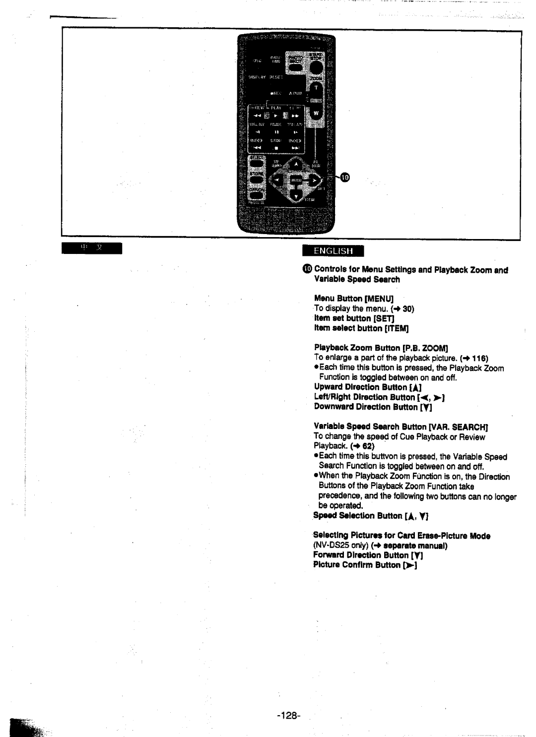 Panasonic NV-DS25EN, NV-DS15A, NV-DS15ENC, NV-DS25A manual 