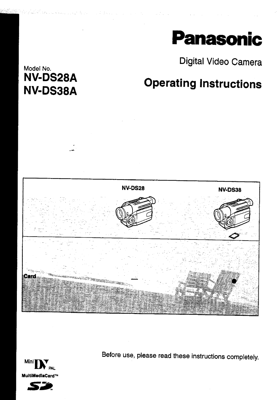 Panasonic NV-DS28A, NV-DS38A manual 