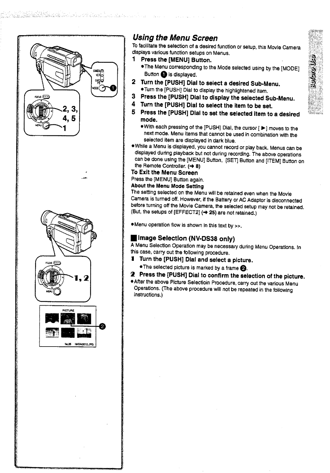 Panasonic NV-DS28A, NV-DS38A manual 