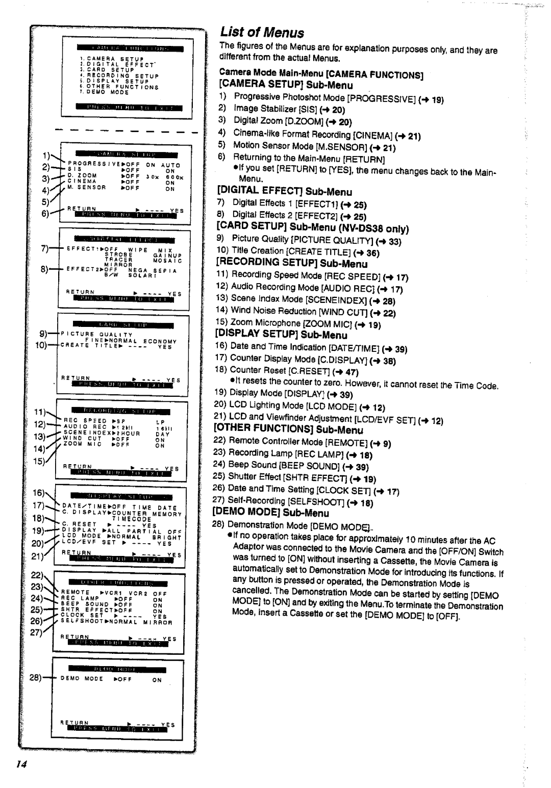 Panasonic NV-DS38A, NV-DS28A manual 