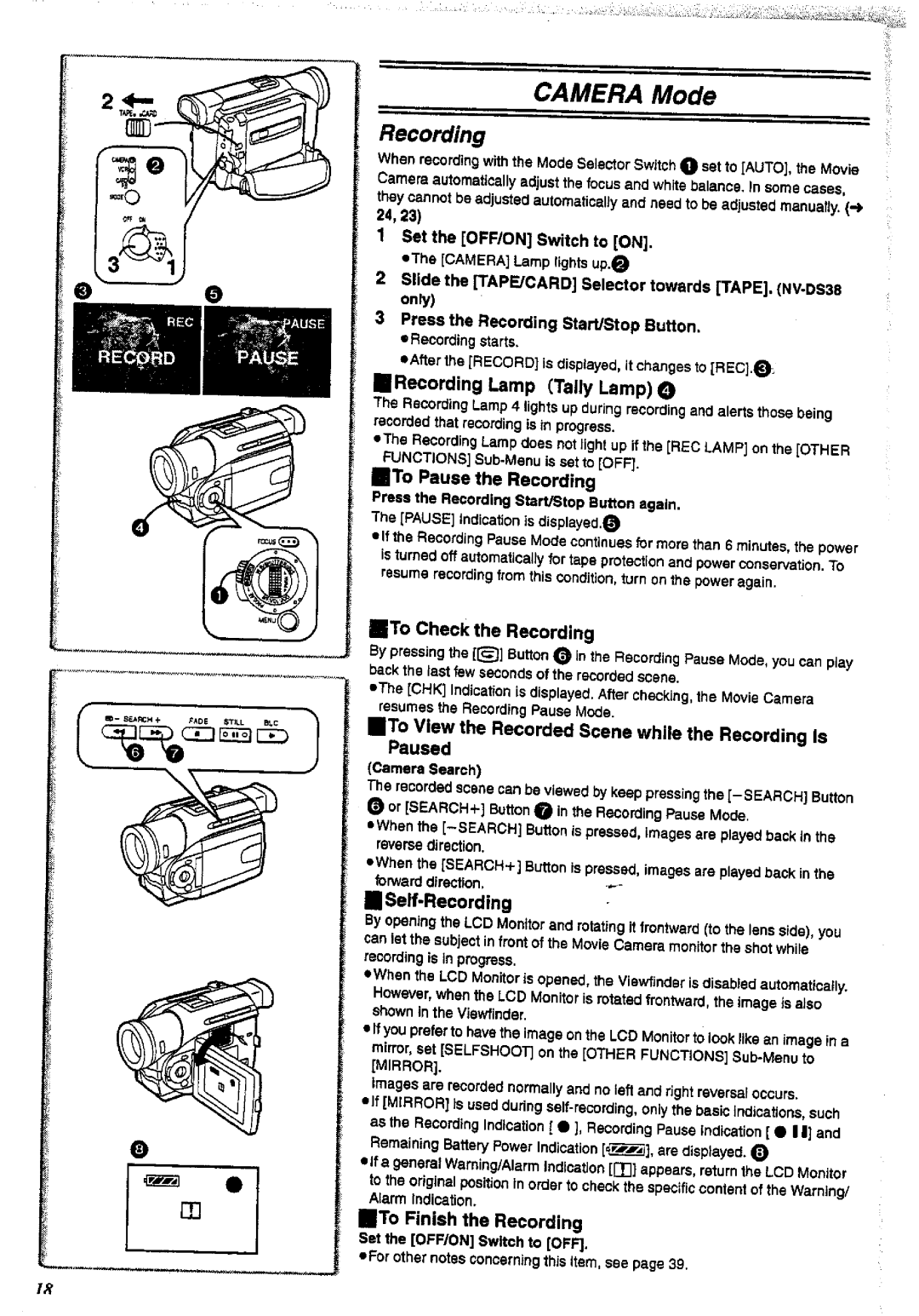 Panasonic NV-DS38A, NV-DS28A manual 