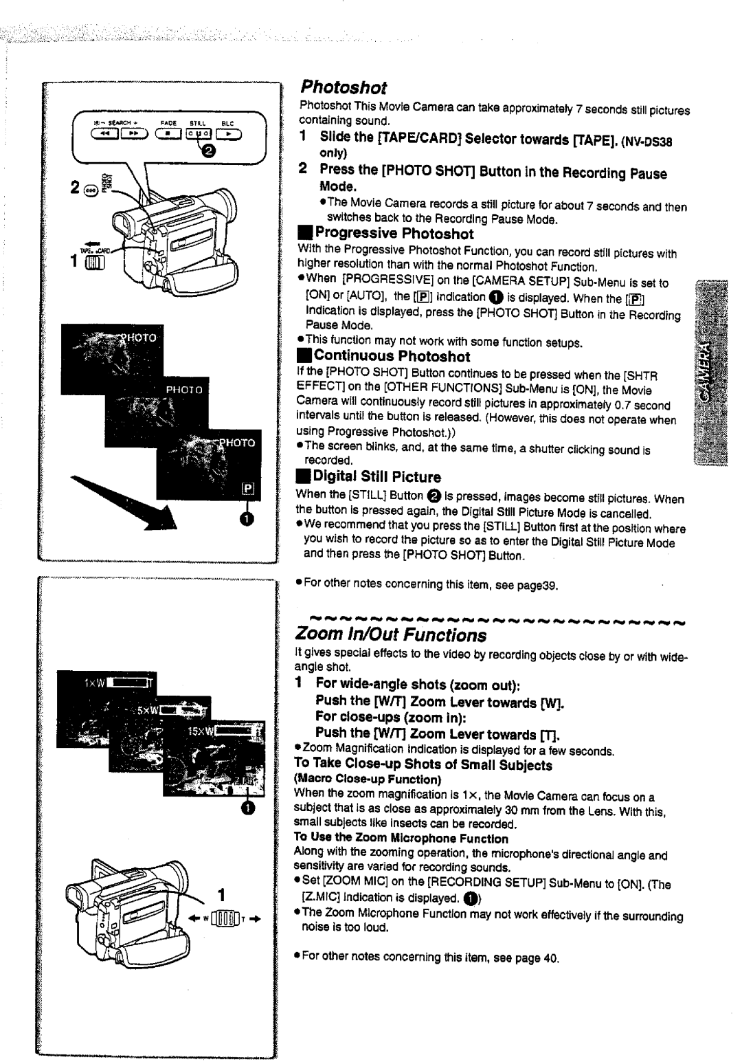 Panasonic NV-DS28A, NV-DS38A manual 