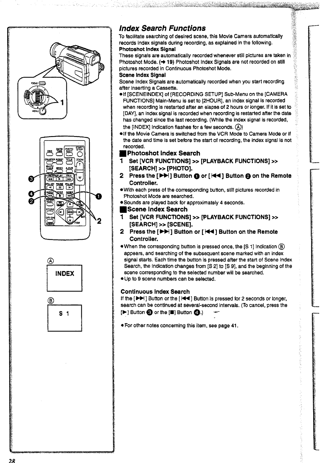 Panasonic NV-DS38A, NV-DS28A manual 