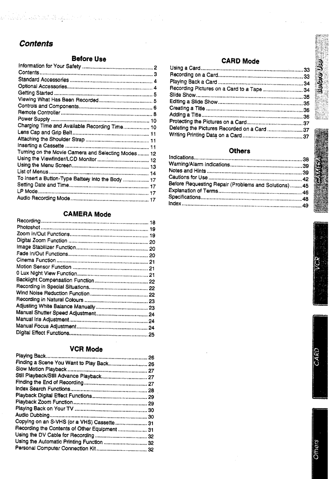 Panasonic NV-DS28A, NV-DS38A manual 