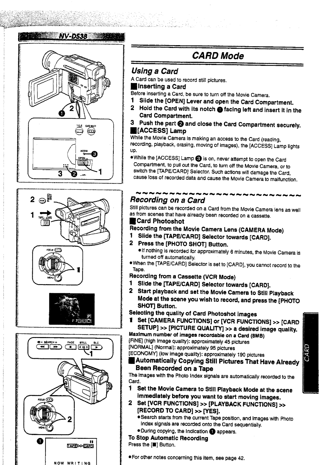 Panasonic NV-DS28A, NV-DS38A manual 