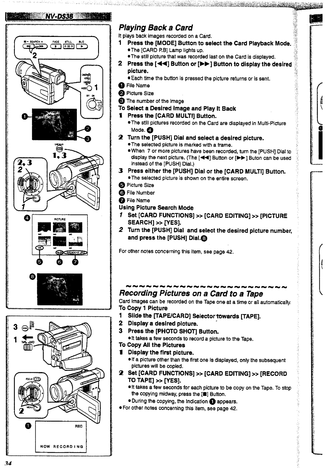 Panasonic NV-DS38A, NV-DS28A manual 