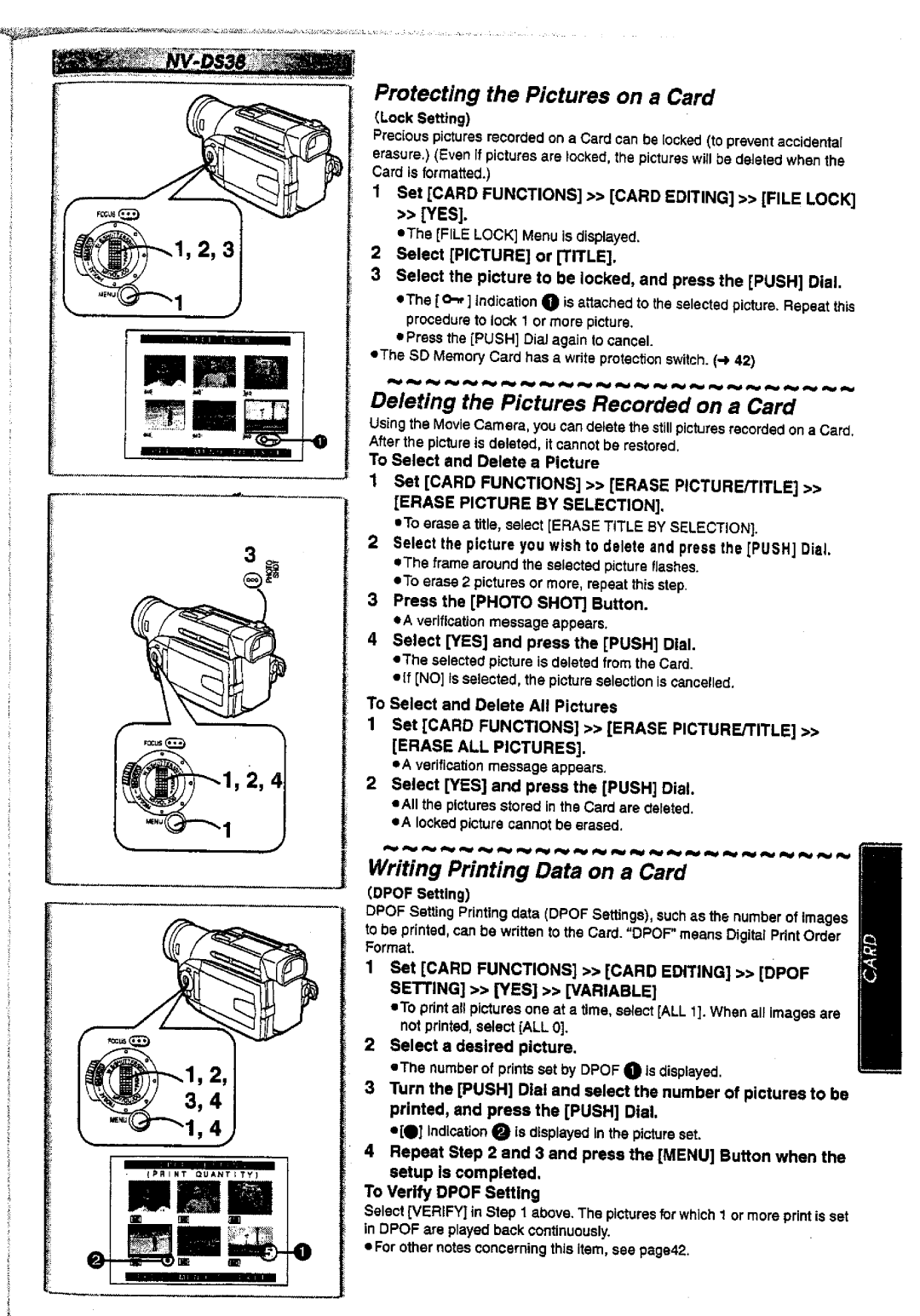 Panasonic NV-DS28A, NV-DS38A manual 