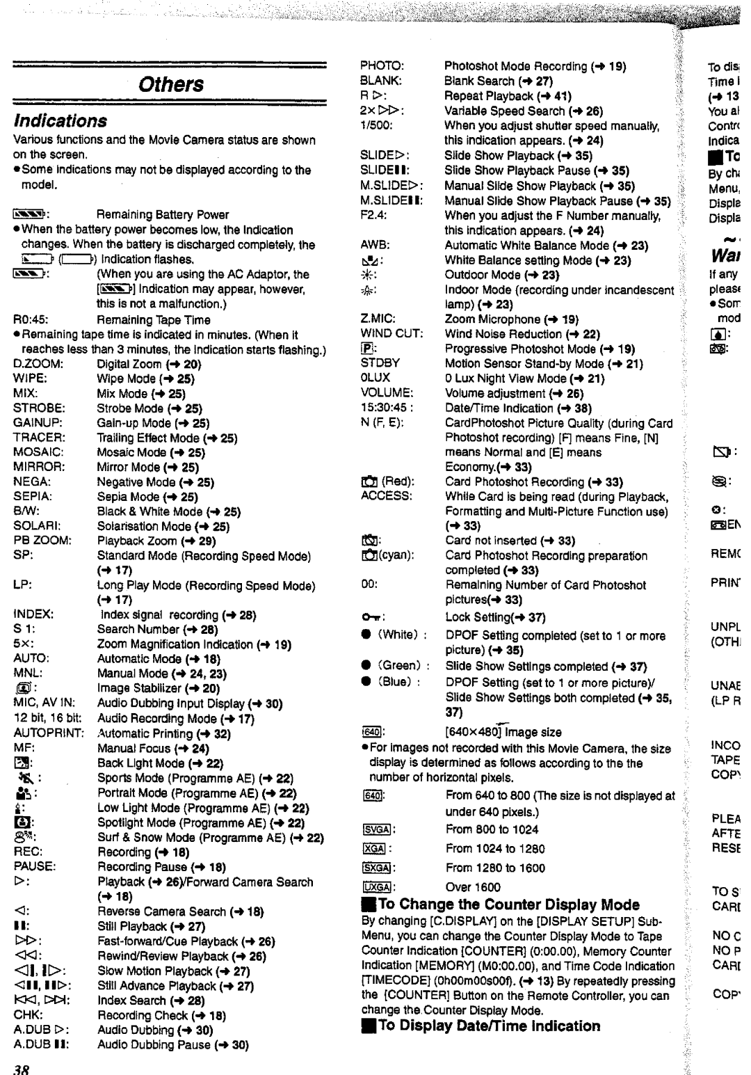 Panasonic NV-DS38A, NV-DS28A manual 