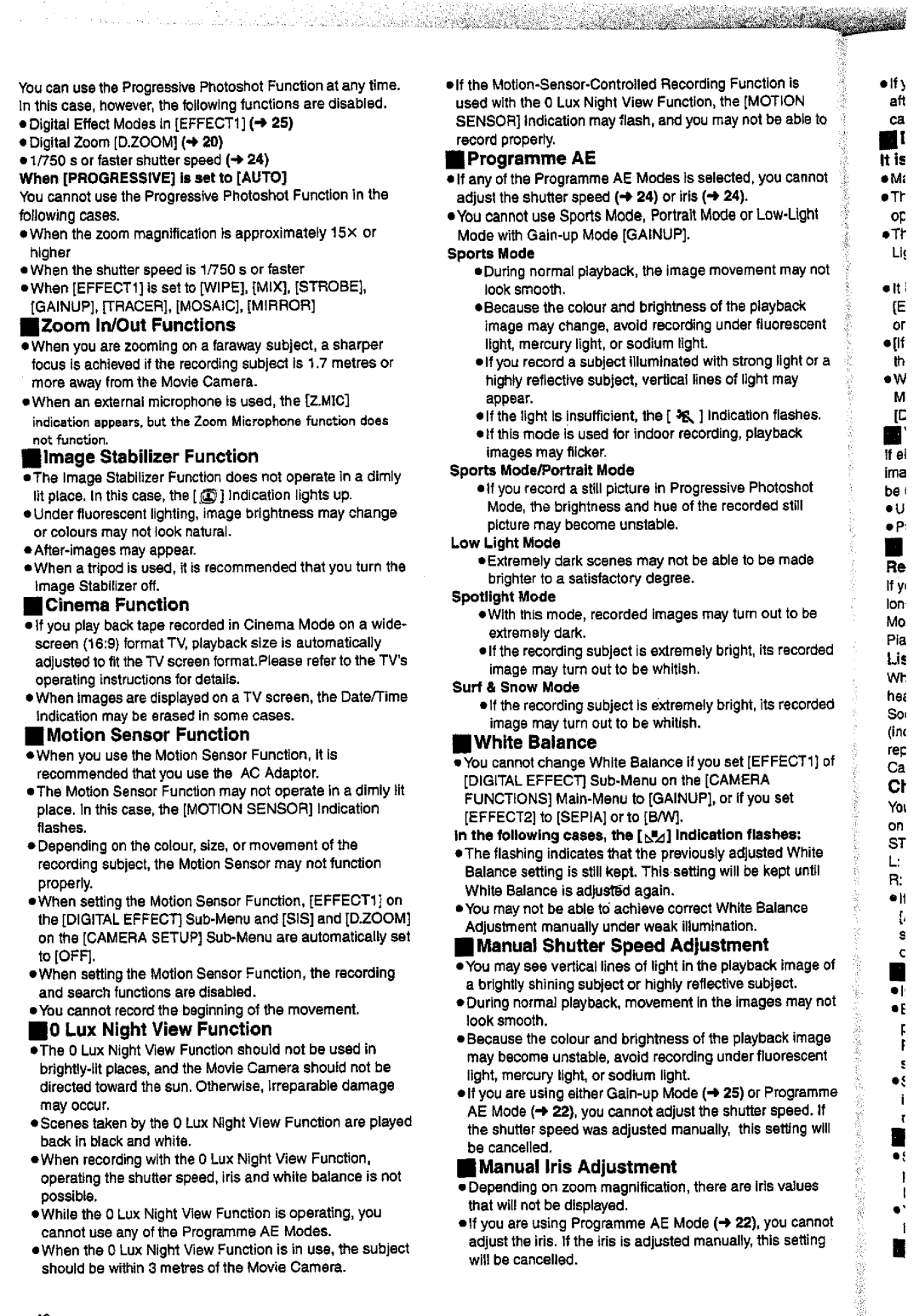 Panasonic NV-DS38A, NV-DS28A manual 