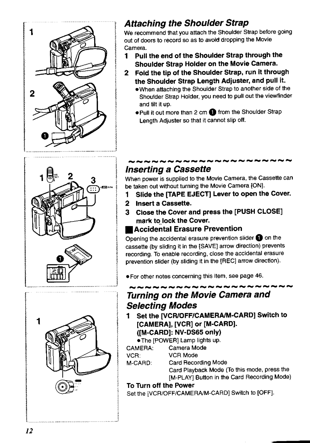 Panasonic NV-DS65A, NV-DS60A manual 