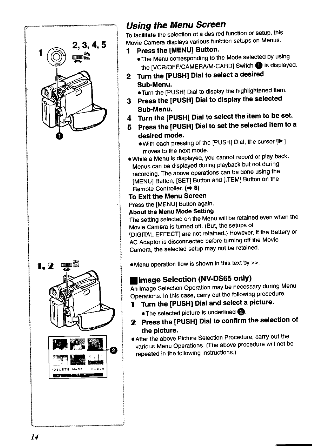 Panasonic NV-DS65A, NV-DS60A manual 