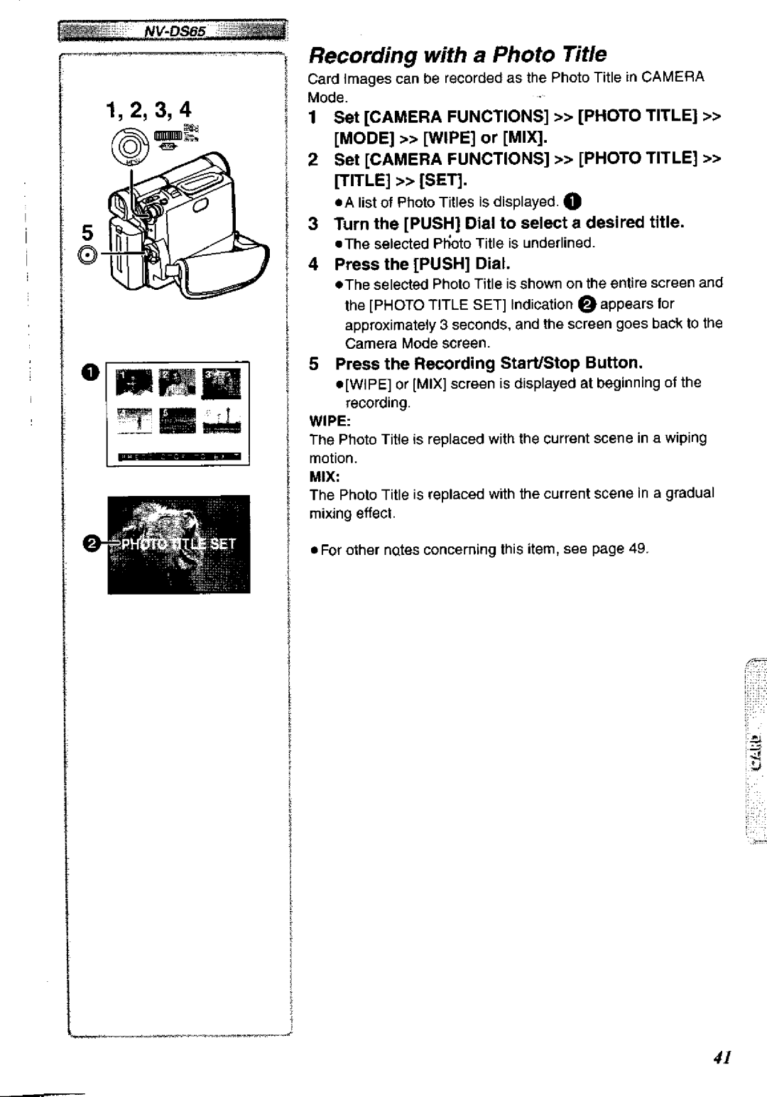 Panasonic NV-DS60A, NV-DS65A manual 