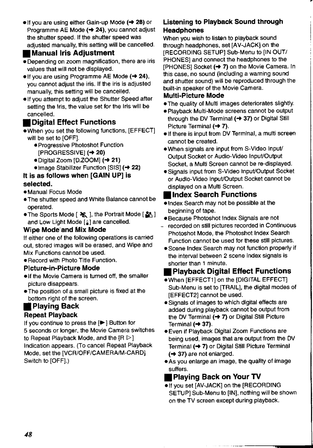 Panasonic NV-DS65A, NV-DS60A manual 