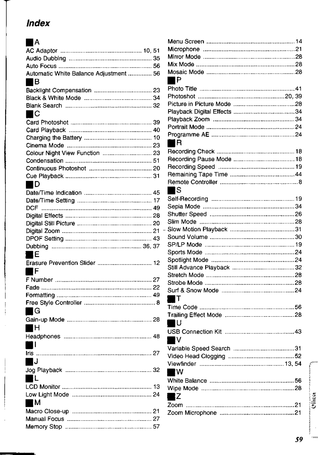 Panasonic NV-DS60A, NV-DS65A manual 