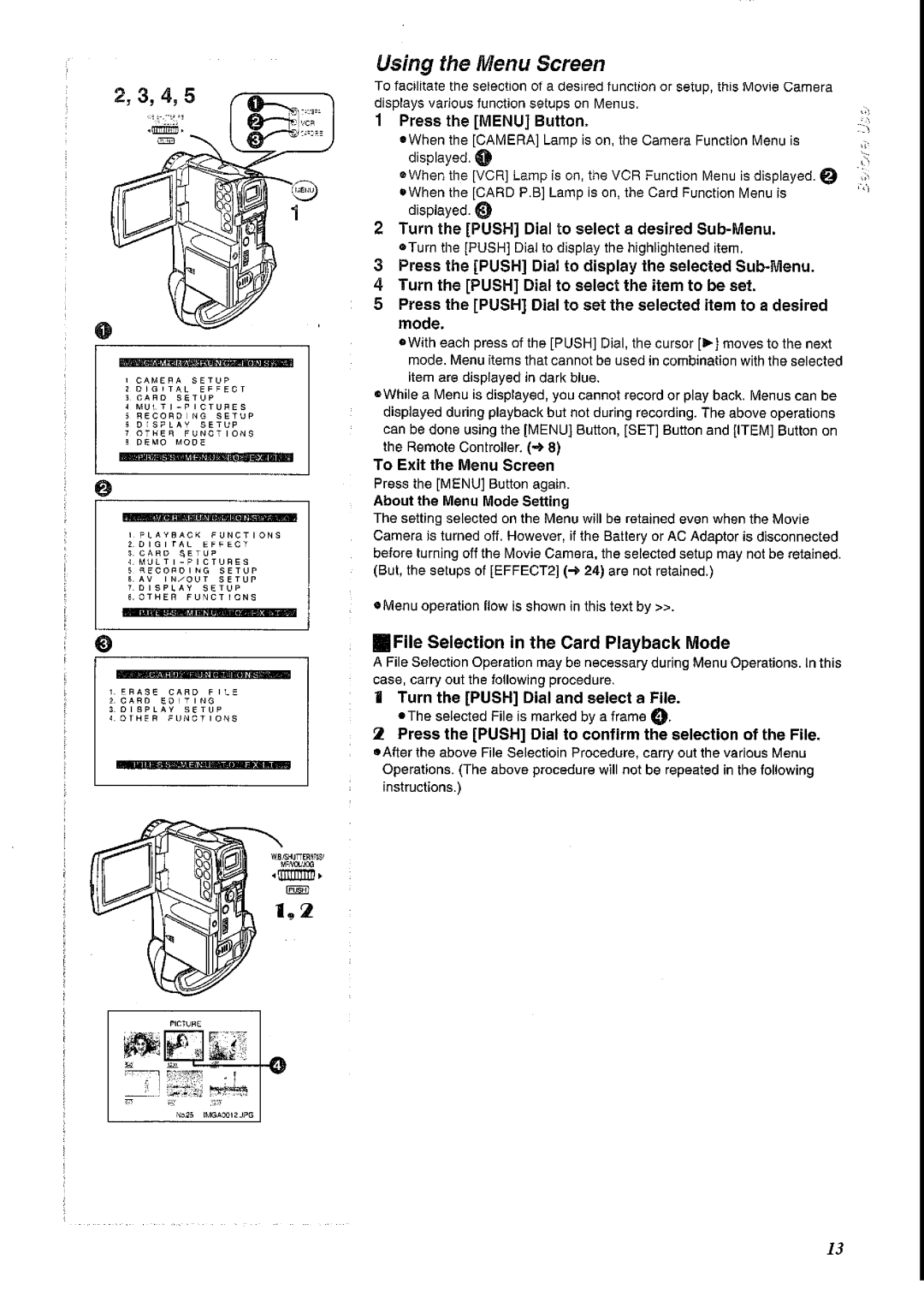 Panasonic NV-EX21A manual 