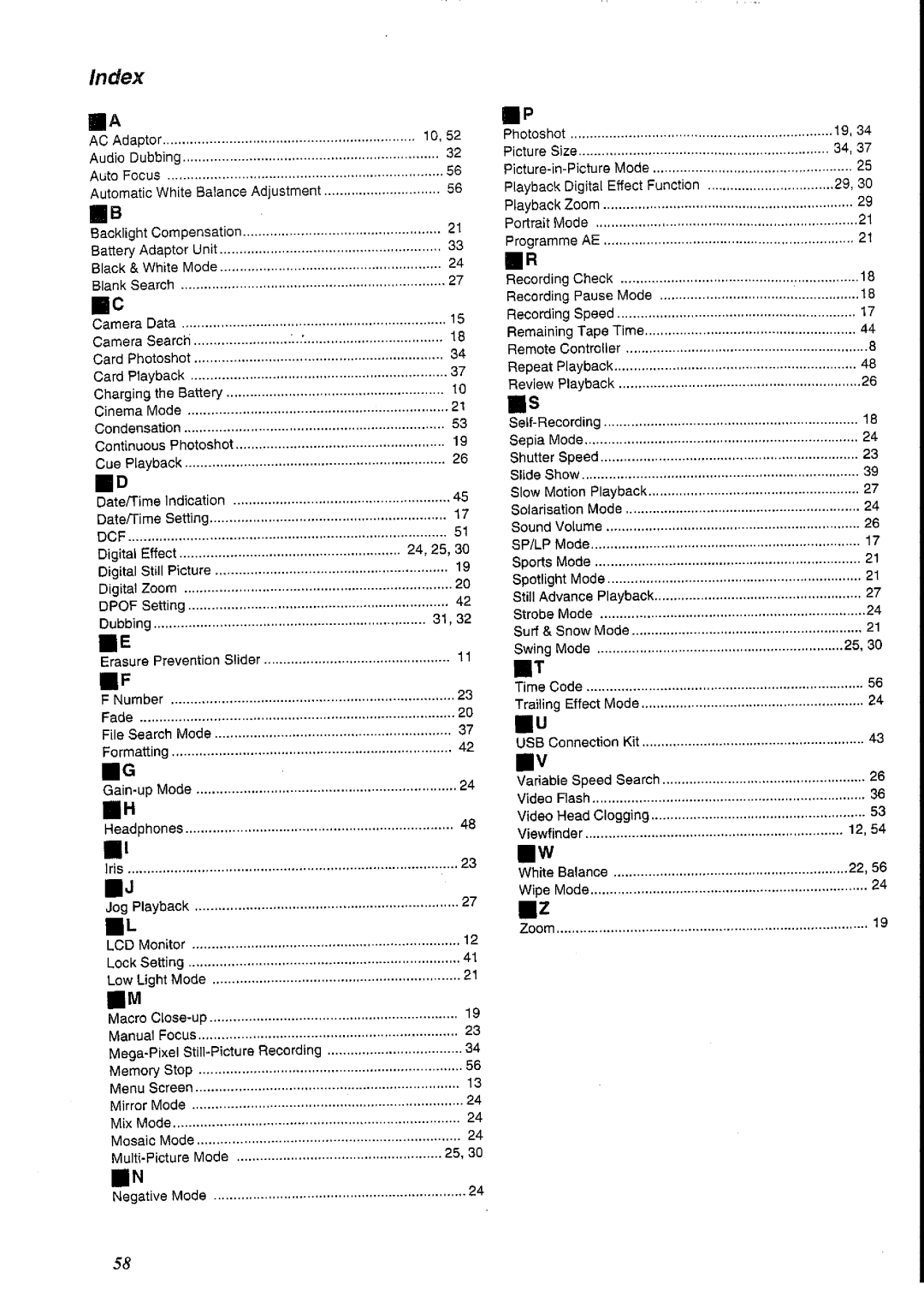 Panasonic NV-EX21A manual 