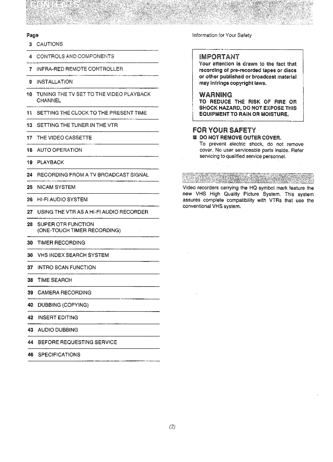 Panasonic NV-F65EA manual 