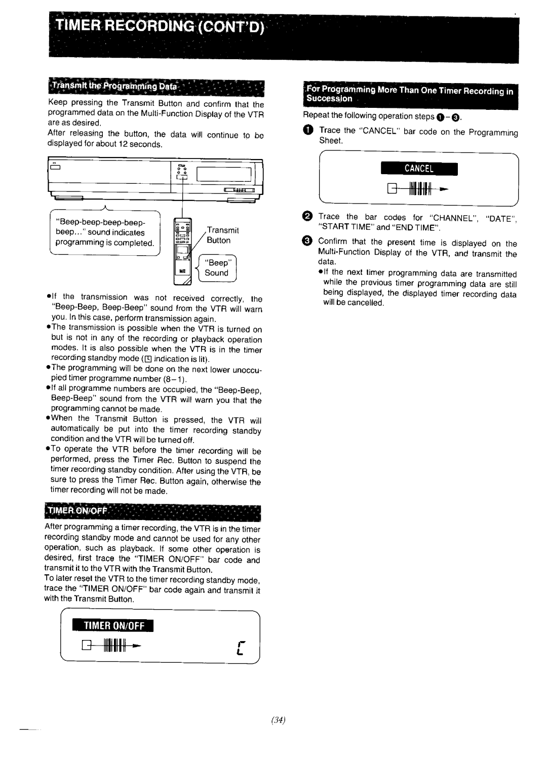 Panasonic NV-F65EA manual 