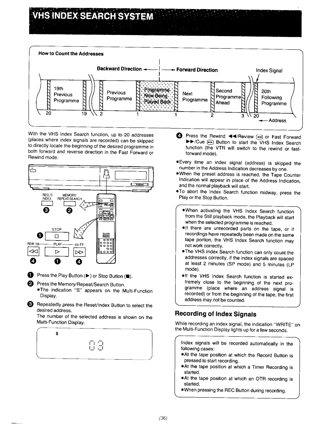 Panasonic NV-F65EA manual 