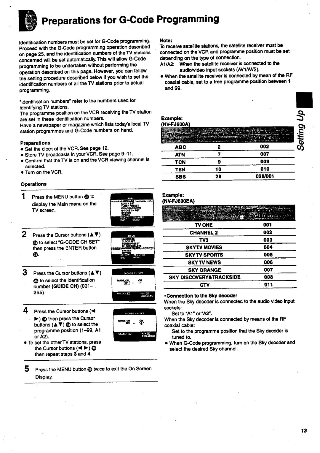 Panasonic NV-FJ600 manual 