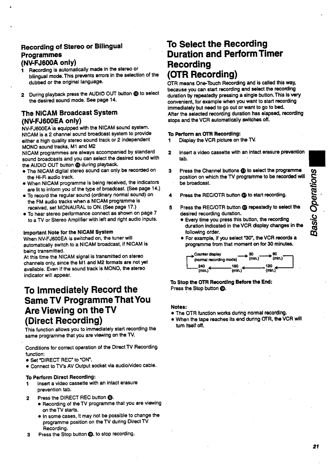 Panasonic NV-FJ600 manual 