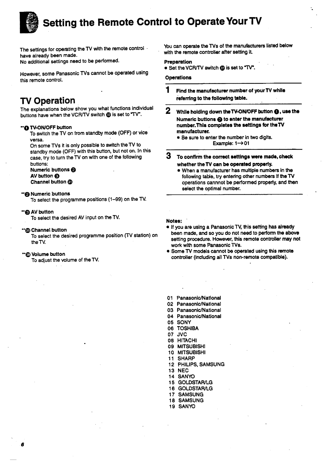 Panasonic NV-FJ600 manual 