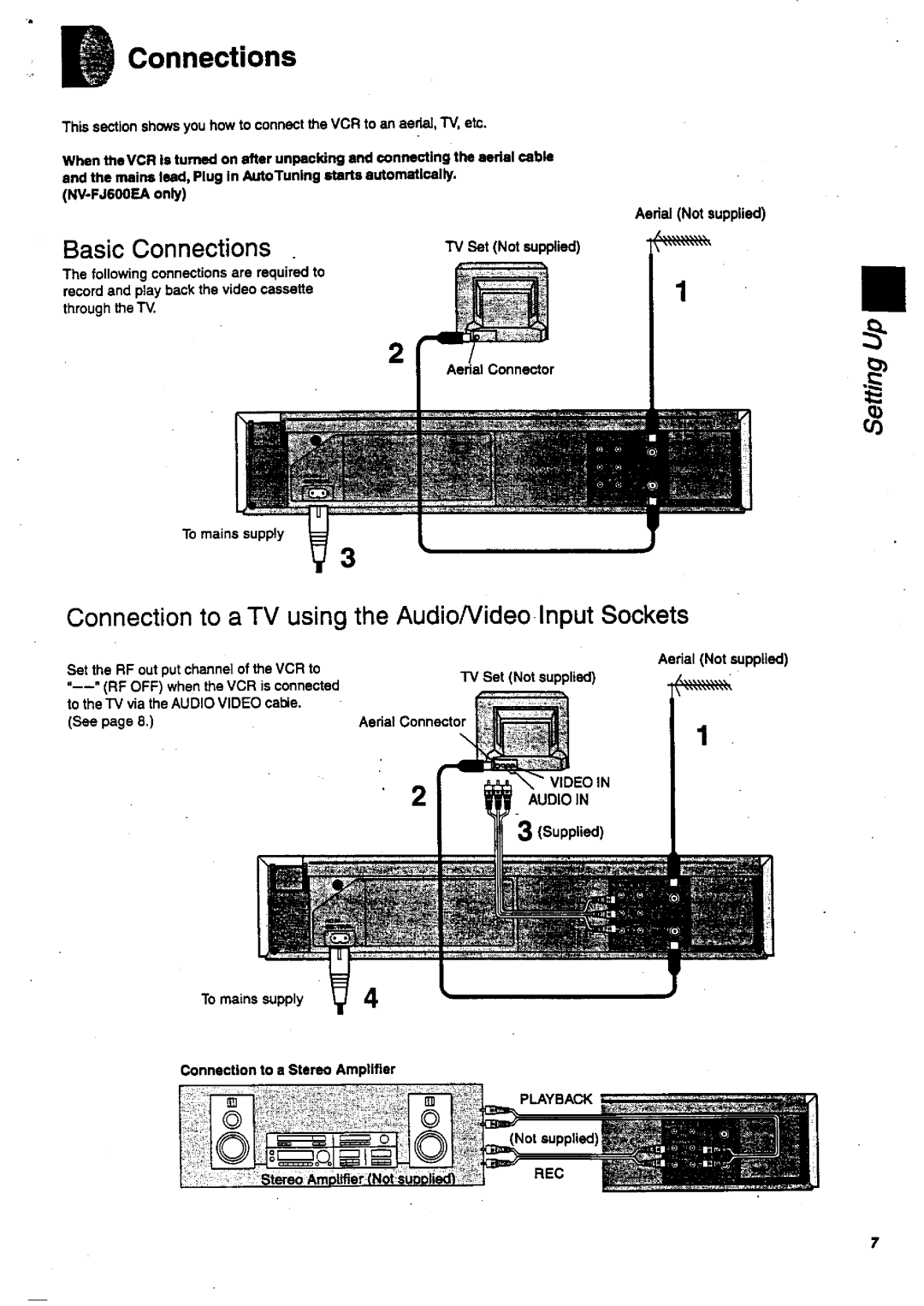 Panasonic NV-FJ600 manual 