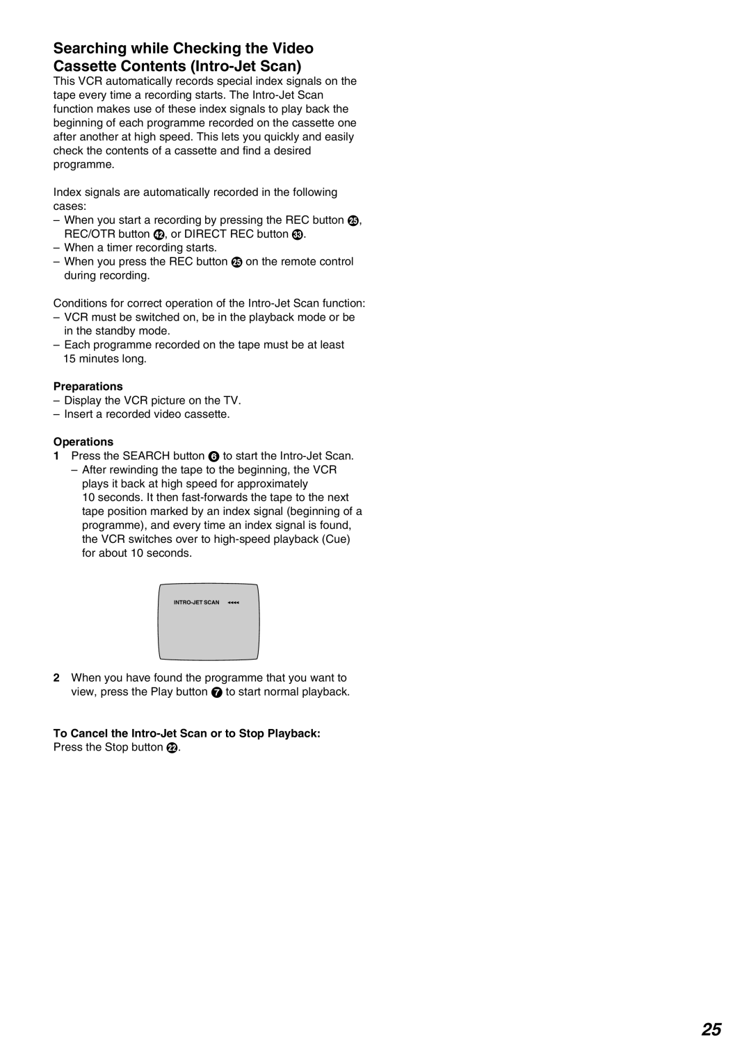 Panasonic NV-FJ735AM, NV-FJ730 operating instructions INTRO-JET Scan 