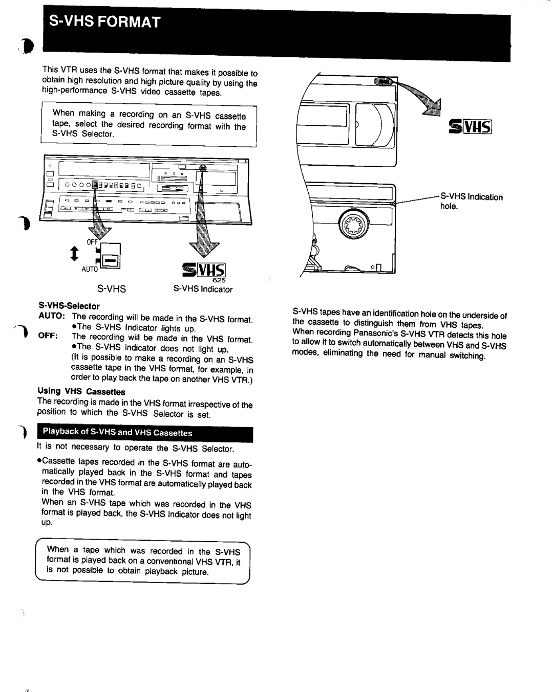 Panasonic NV-FS1 manual 