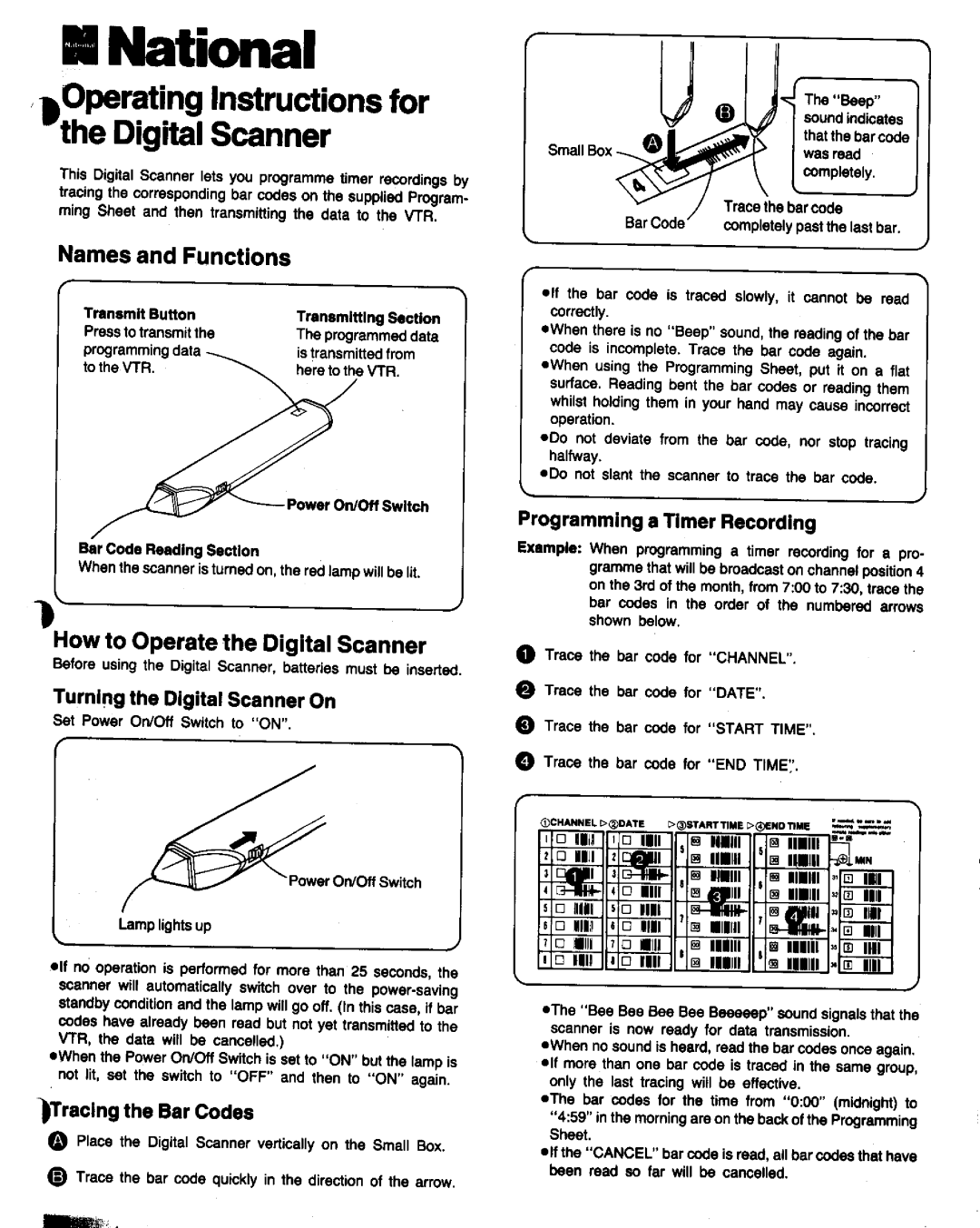 Panasonic NV-G21 manual 