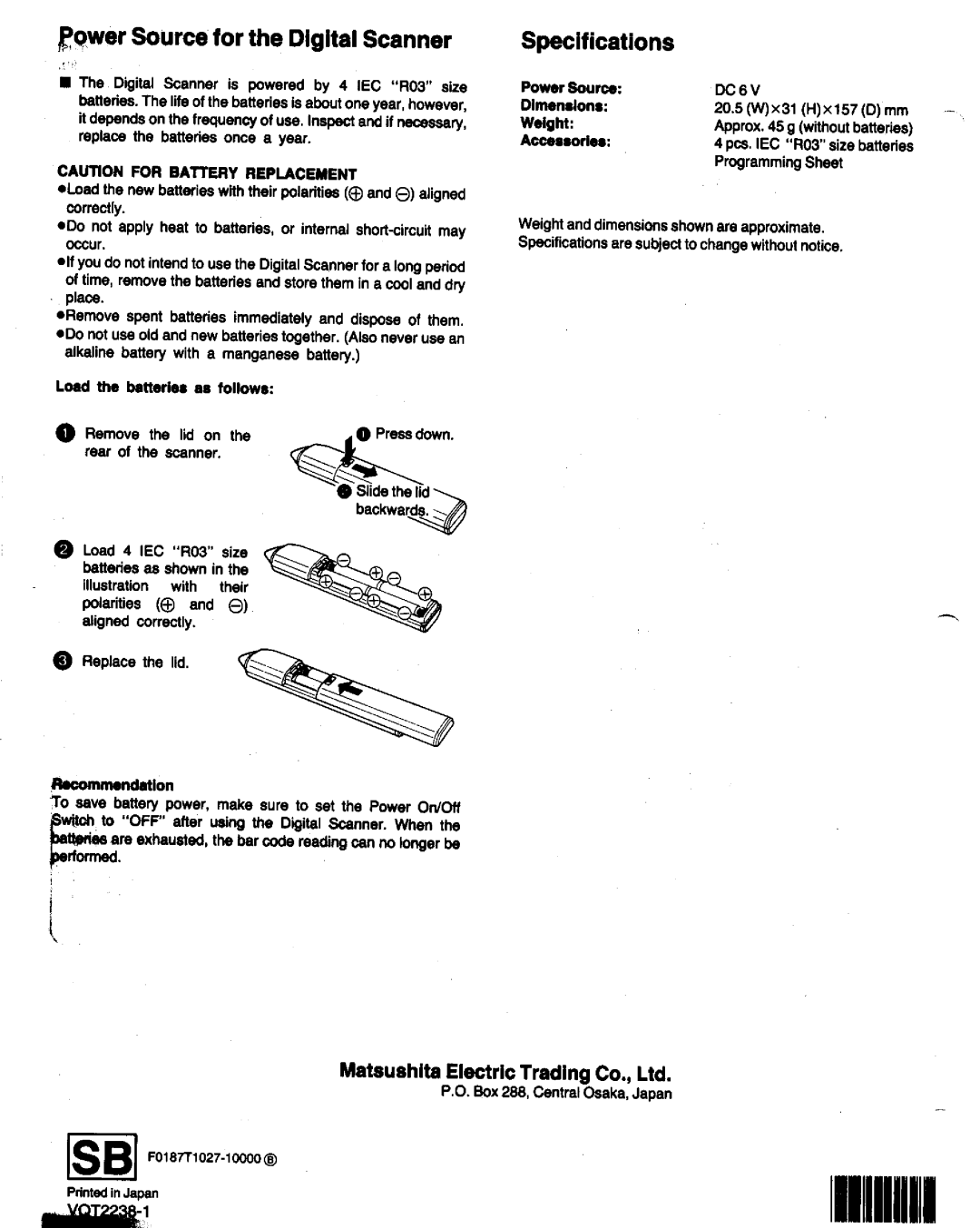 Panasonic NV-G21 manual 