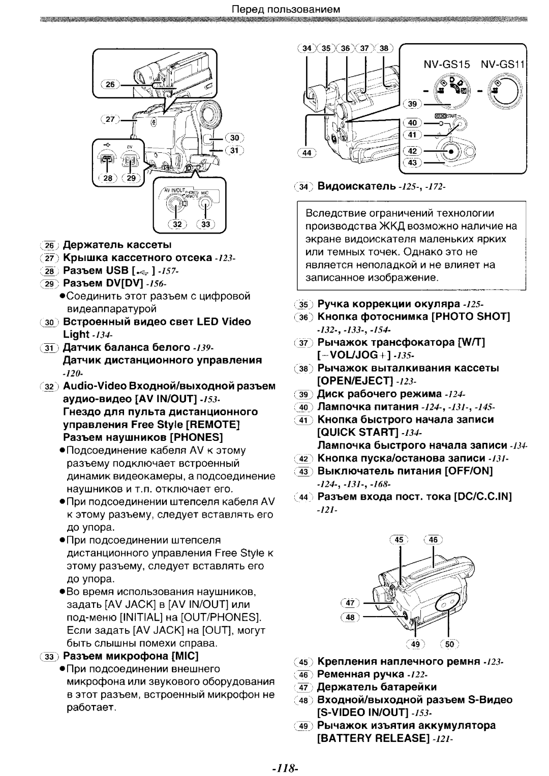 Panasonic NV-GS11GK, NV-GS15GK, NV-GS15GC, NV-GS11GC manual 