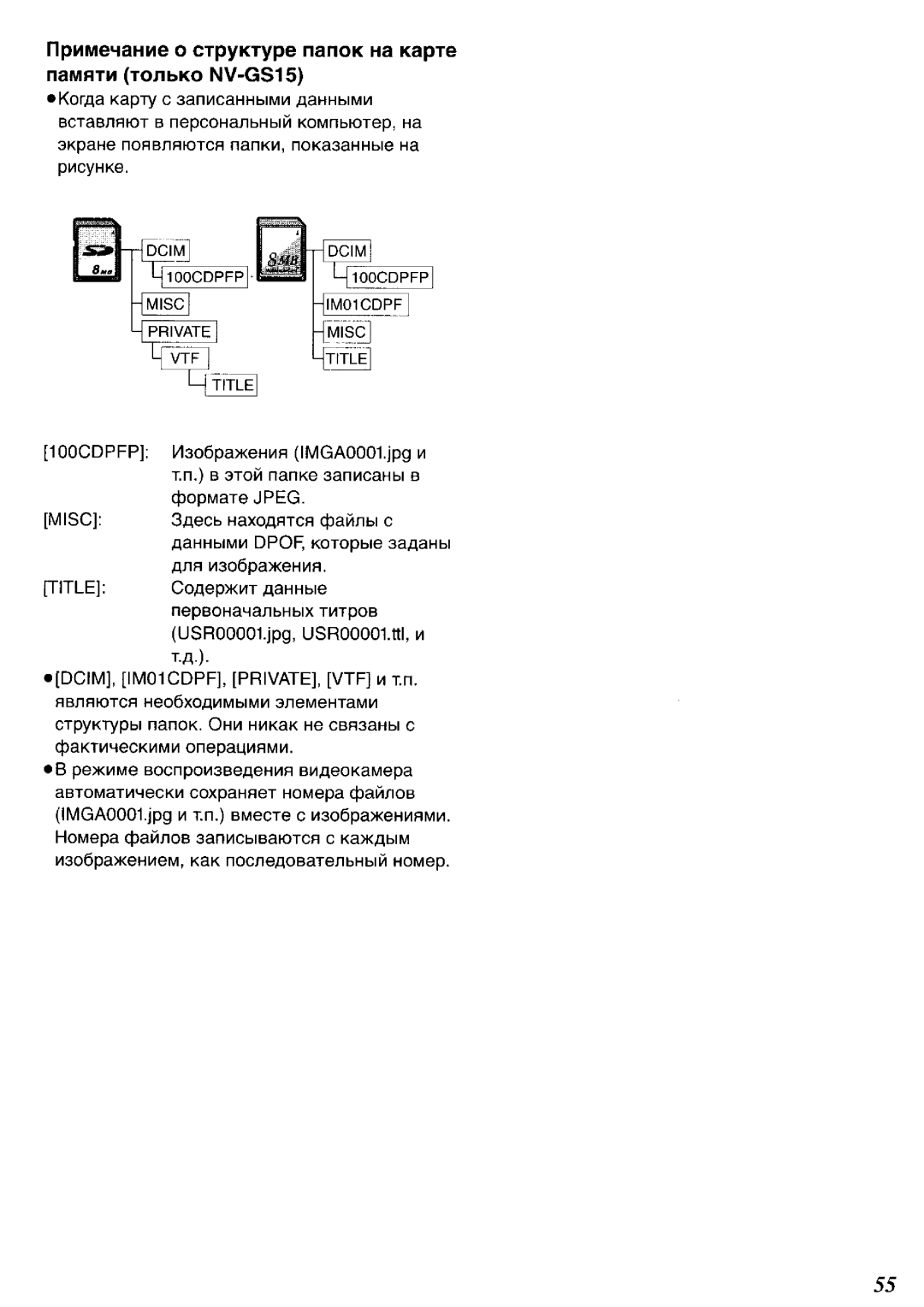 Panasonic NV-GS11GK, NV-GS15GK, NV-GS15GC, NV-GS11GC manual 