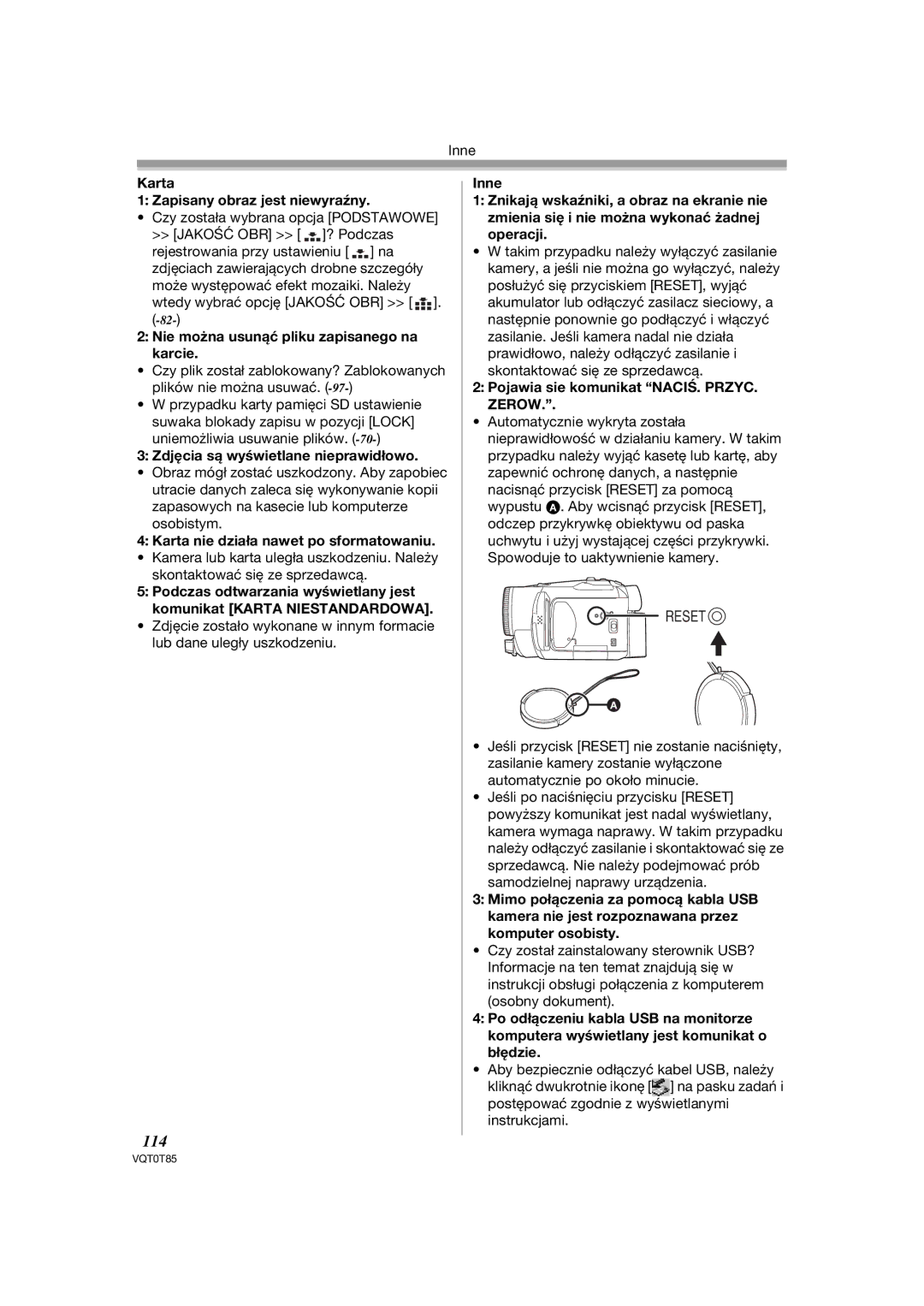 Panasonic NV-GS180EP, NV-GS230EP operating instructions 114 