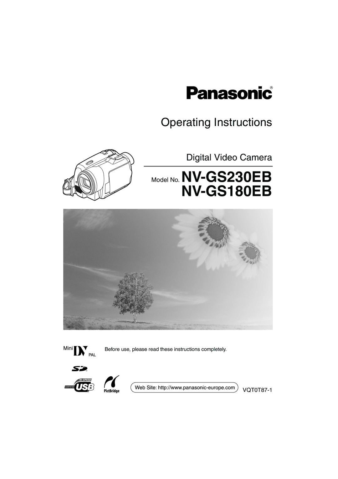 Panasonic NV-GS230EB operating instructions NV-GS180EB 